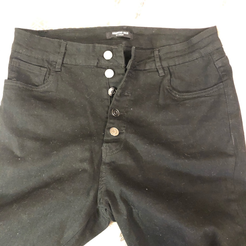 NWOT Black high waisted bell bottoms